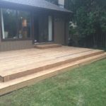 Back Deck With Wrap Around Stairs